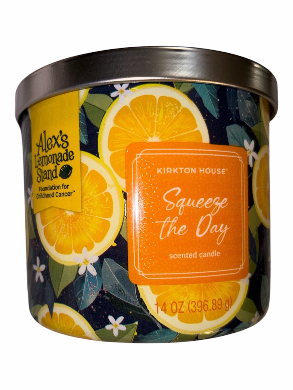 Kirkton House Squeeze the Day Lemon Scented 3 Wick Candle 14 oz